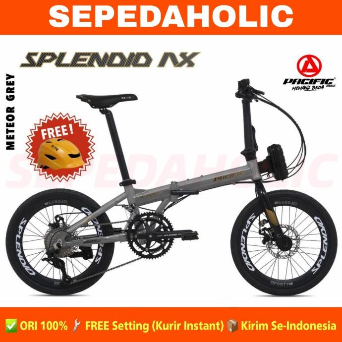 Sepeda Lipat 20 Inch PACIFIC SPLENDID AX VT Alloy 18 Speed NEW 2021