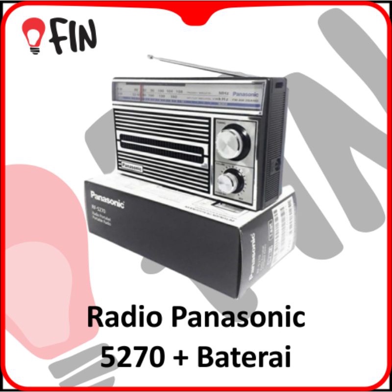 Radio Jadul / Radio Classic / Radio Klasik / Radio Panasonic 5270+baterai