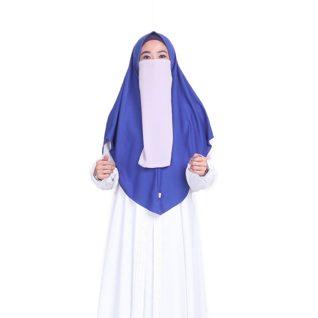 KHANZA SPORT HIJAB - Hijab Olahraga - Nusseyba Activewear-Benhur Blue