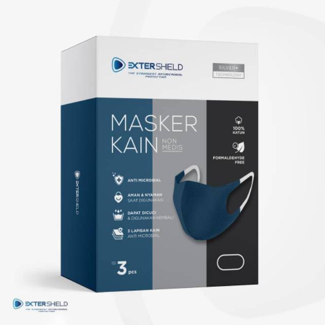 Masker Extershield Dewasa / Masker Kain Extershield Adult / Masker