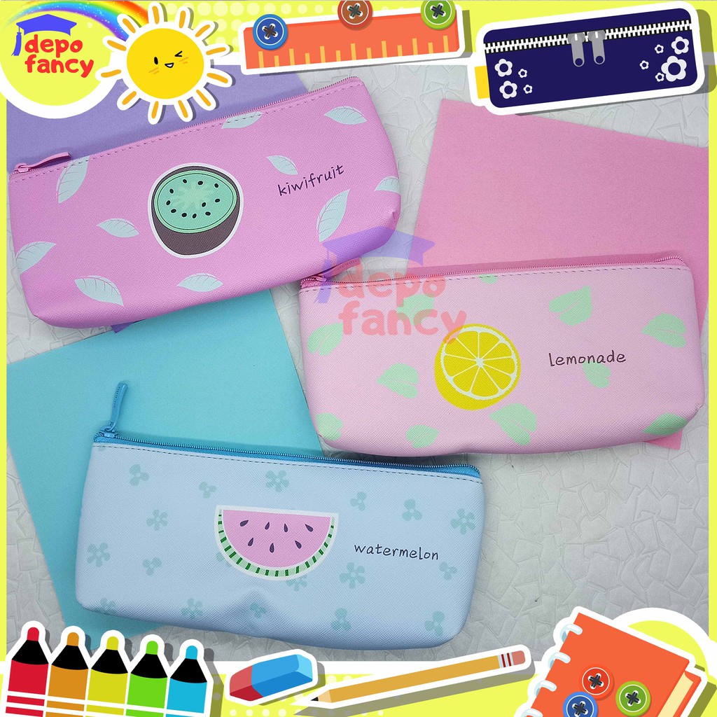 

Kotak Pensil 1 Resleting Fruits 89141 / Tepak / Pencil Case / Tempat Pensil / Box Pen / Boks Pensil