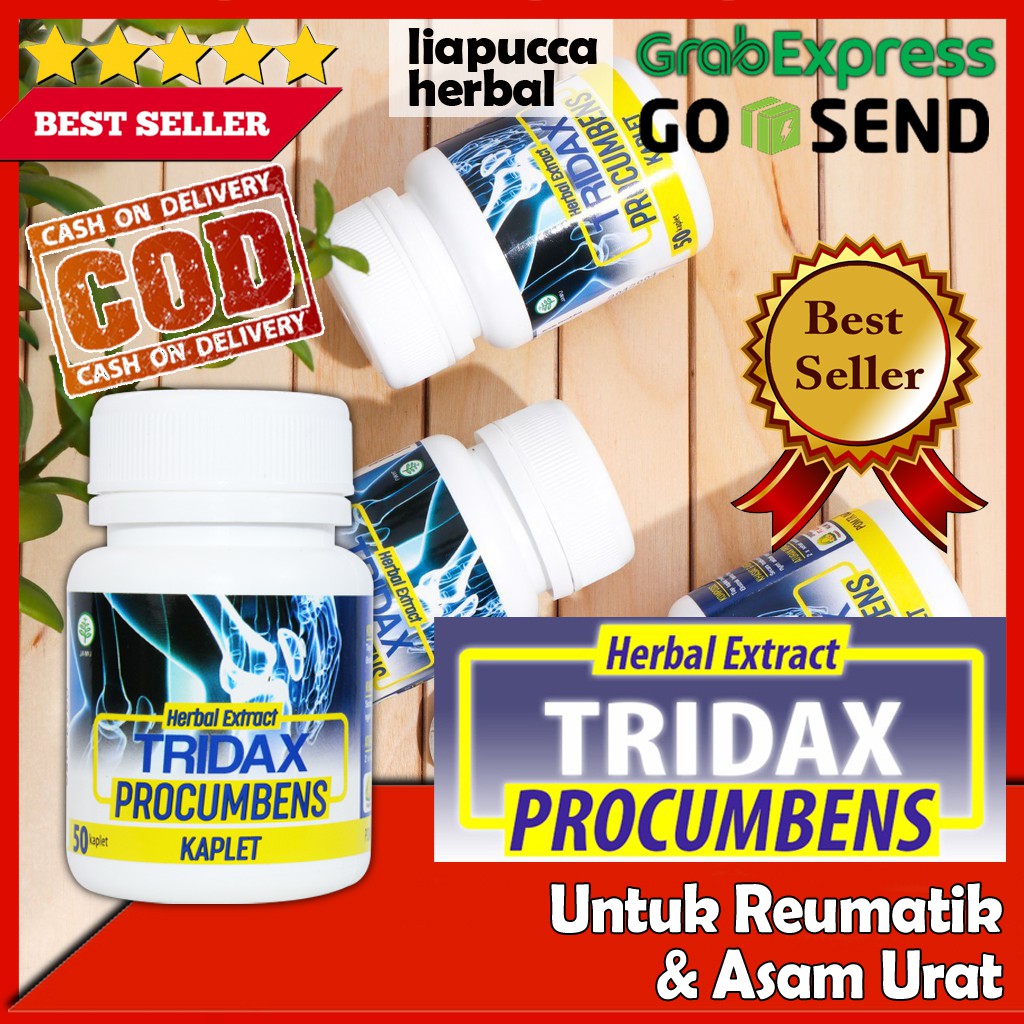 

[Bisa COD] TRIDAX PROCUMBENS KAPLET Obat Asam urat, Reumatik, Nyeri Sendi TRIDAX PROCUMBENS KAPLET