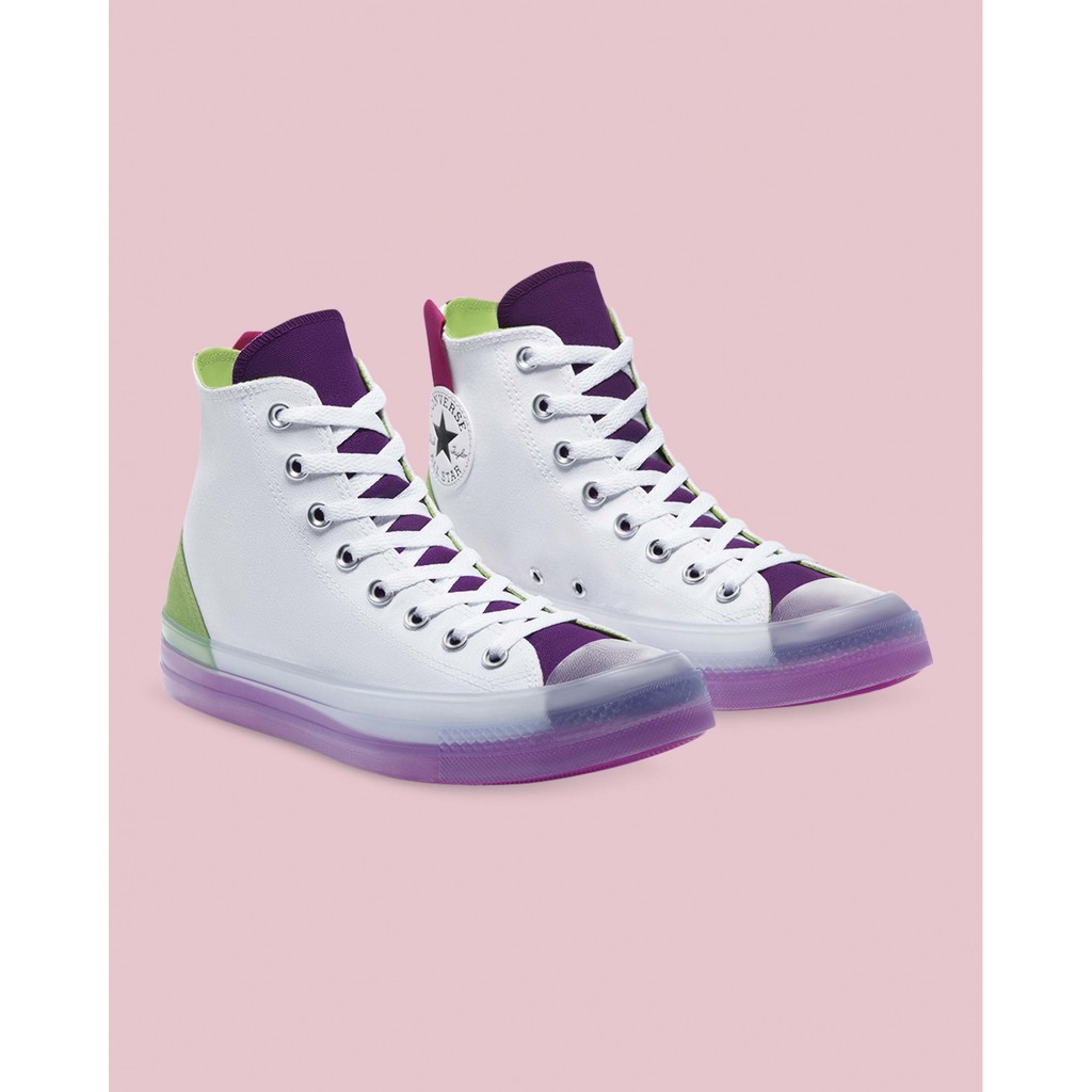 Converse CT AS CX Colour Blocked High Top White - White/Bold Wasabi/Nightfall Violet
