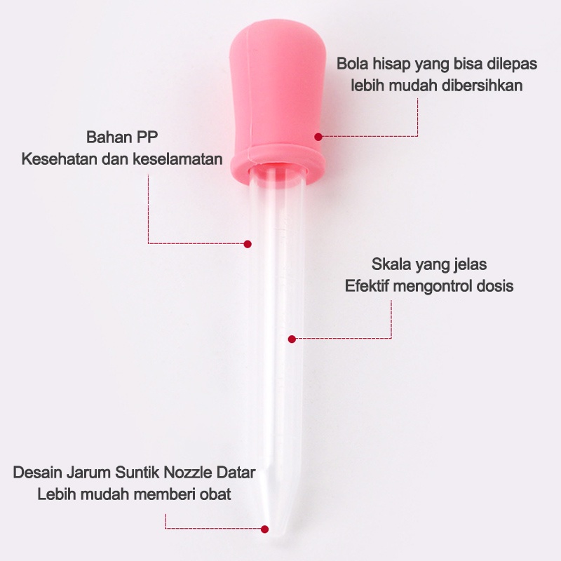 Pipet bayi/Penetes bayi 5ml/PIPET TETES OBAT BAYI ANAK UKURAN 5ML/PIPET TETES MINUM OBAT BAYI  L55