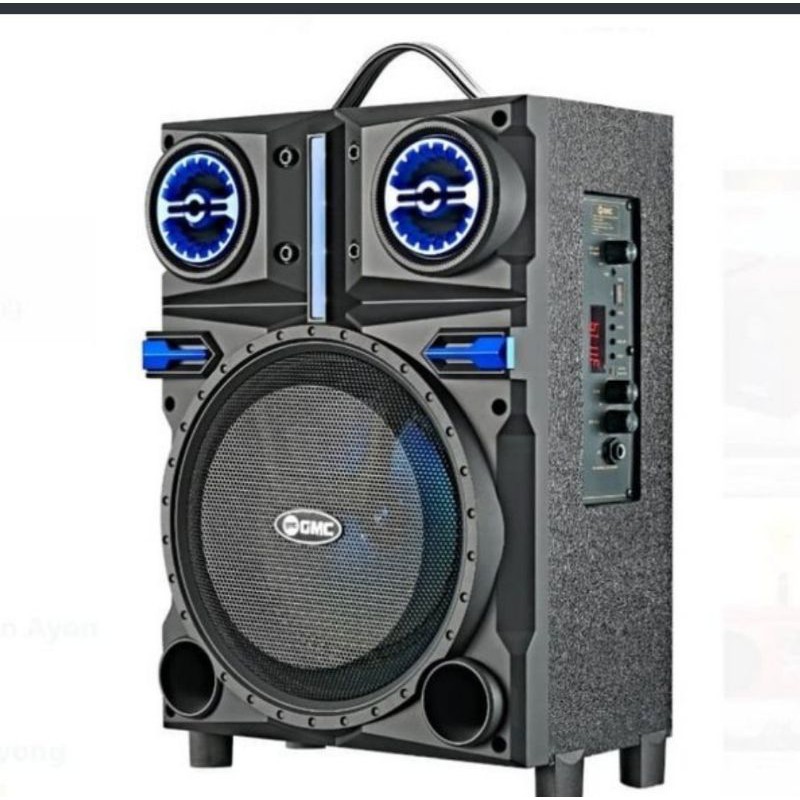 Speaker Portable GMC 897Q 6.5 Inch + MIC WIRELESS / EXTRA POWER SOUND Meeting Karaoke Bluetooth