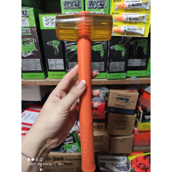 palu karet /tokol karet palu keramik orange