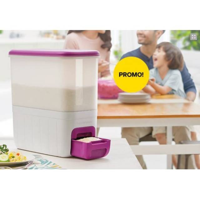 Tempat beras tupperware