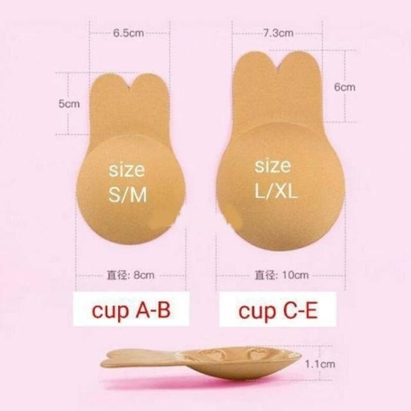 FINETOO FT16 RABBIT BRA BUNNY Silicon Seamless Tanpa Kawat BH Pakaian Dalam Wanita