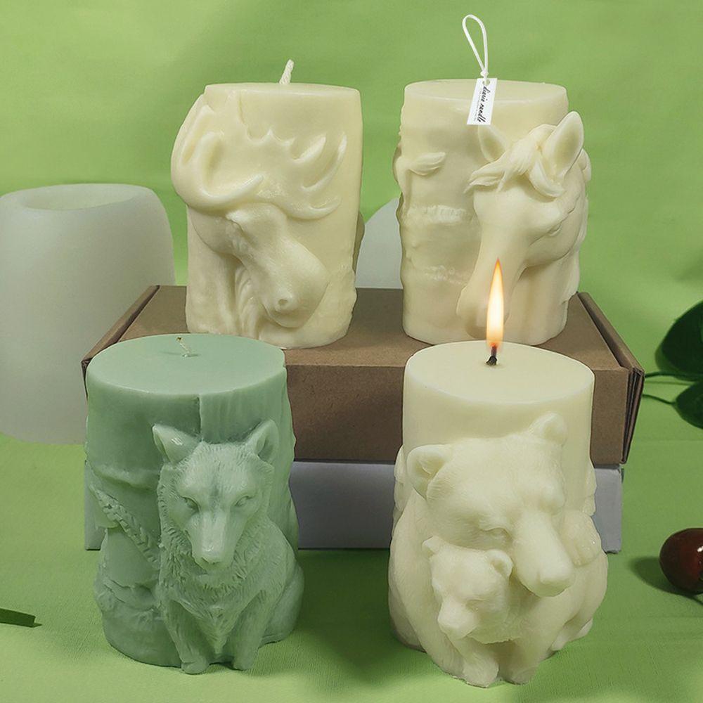 Preva Candle Mold Fragrance Plester Cetakan Lilin Elk Bear