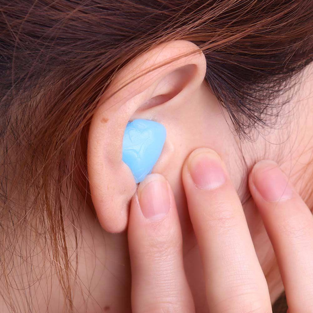 Quinton Ear Plugs 6 Pcs Kerja Belajar Alat Bantu Slpeeping Kedap Suara Mandi Air Perlengkapan Olahraga Pelindung Telinga