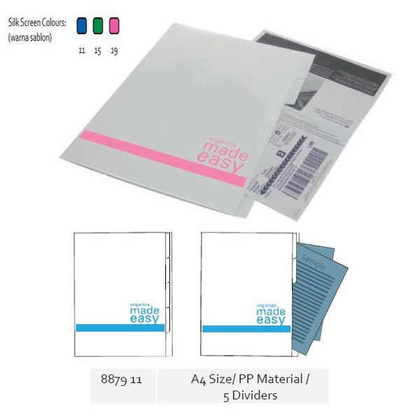 Bantex Index L Folder (5 Dividers) A4 #8879