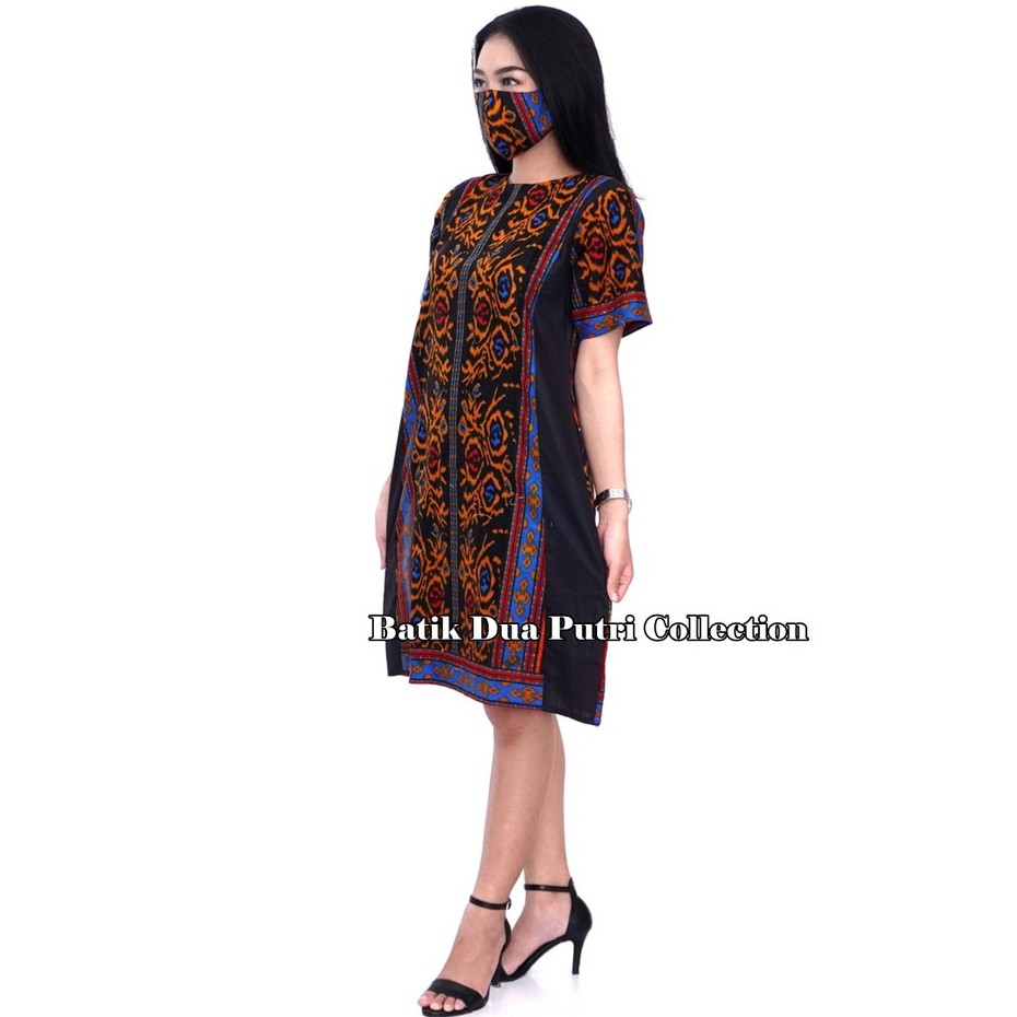 Batik Wanita Atasan Dres Kemeja Batik Motif Songket Print By Batik Dua Putri Collection