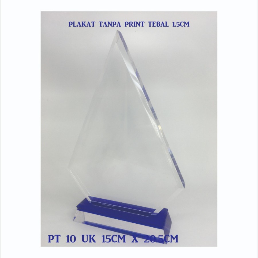 Plakat Kosongan | Plakat Polos | Akrilik | Plakat Tropy