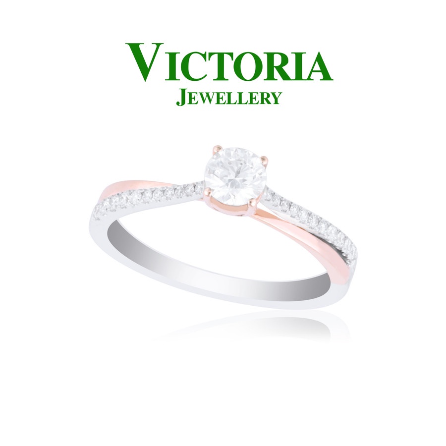 Cincin Berlian Sertifikat GIA VFLR759366 Victoria Jewellery