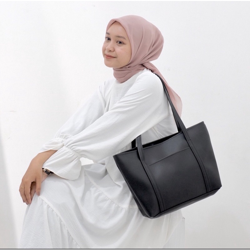 TOTEBAG / code Shopper Verina POCKET DEPAN