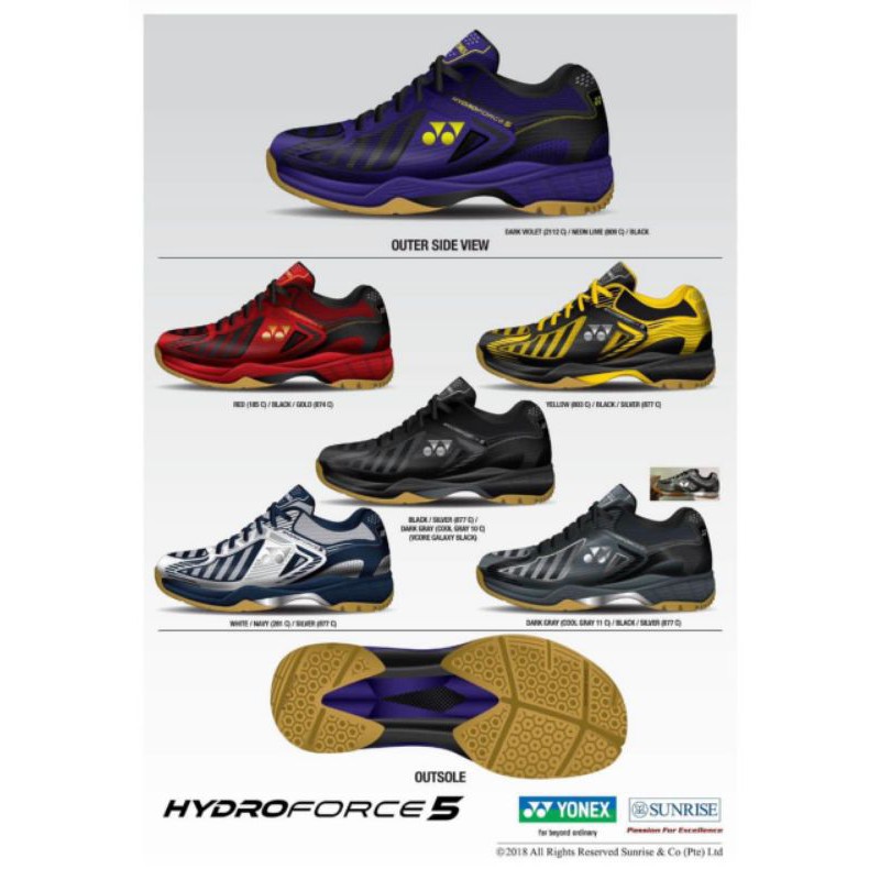 Sepatu Bulutangkis Yonex Hydro Force 5 Original