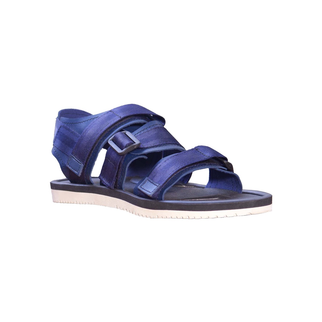 sandal pria santai volkerfootwear / three straft navy