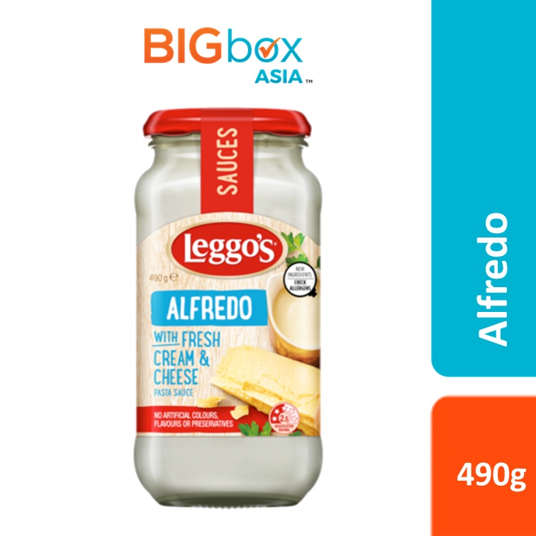 Leggos Pasta Sauce Alfredo with Fresh Cream and Cheese 490g