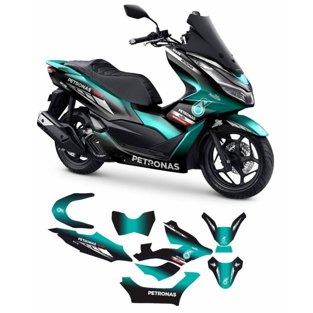 STICKER DECAL HONDA PCX 160 CUSTOM FULL BODY VARIASI PETRONAS