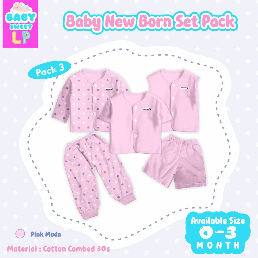 Setelan bayi Baby Newborn Set pack by Baby Sweet LP