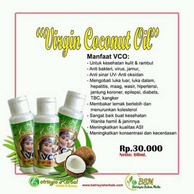 

Virgin Coconut Oil (VCO)