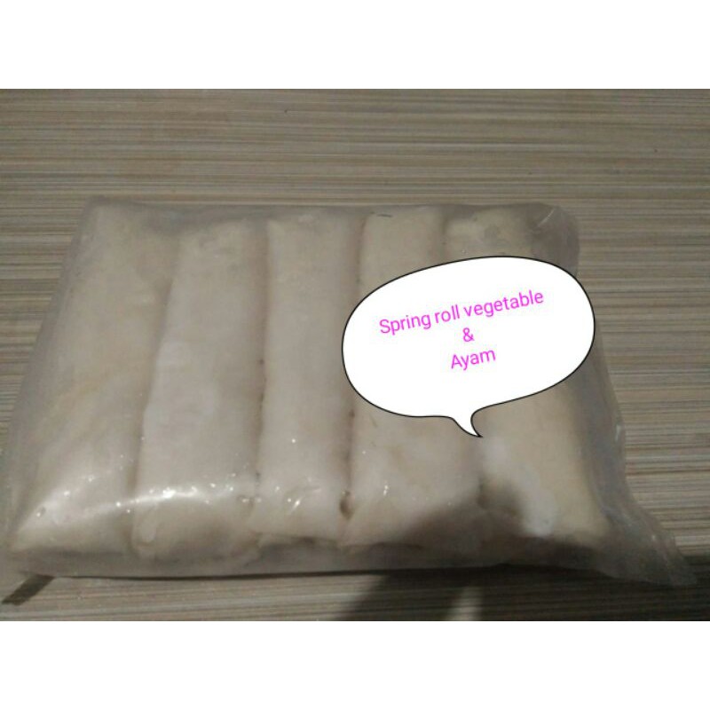 

Frozen Dimsum Spring Roll isi vegetable / ayam