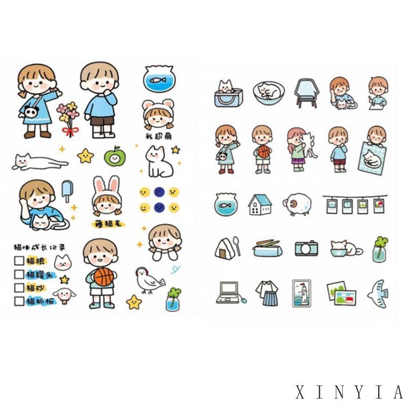 Xia.id Stiker Motif Emoji Untuk Dekorasi Handphone / Diary DIY