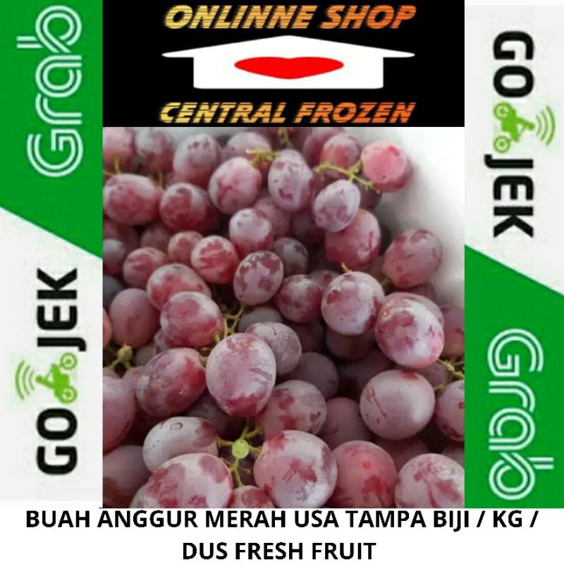 

BUAH ANGGUR MERAH USA PER KG DAN DUS FRESH FRUIT