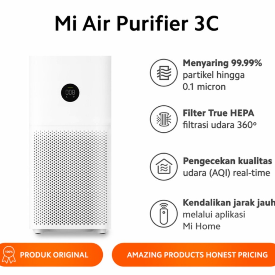 Xiaomi Mi Air Purifier 3C White | Garansi Resmi