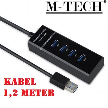 MTECH MT-UH1 USB HUB 3.0 4 Port High Speed Adapter 5Gbps kabel 1.2M