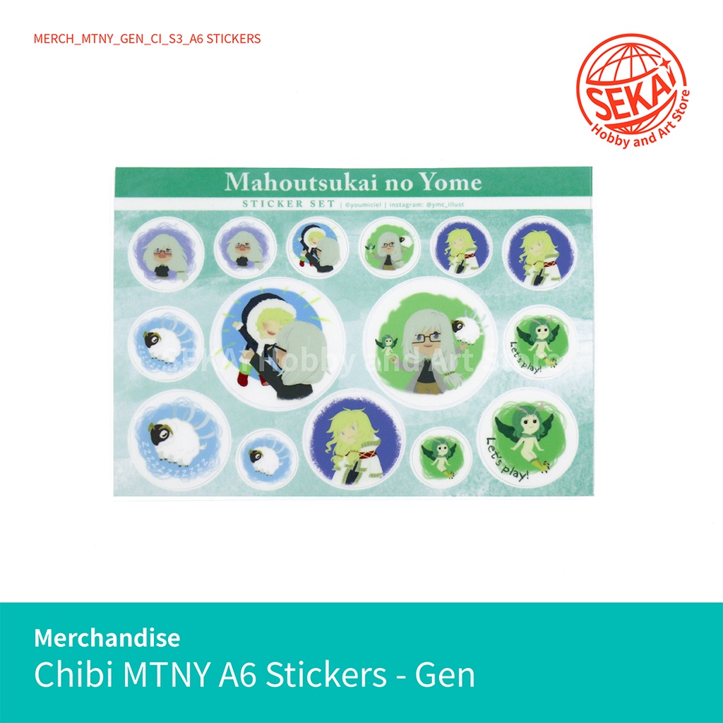 

A6 Sticker Set Anime MTNY - The Ancient Magus' Bride Chibi