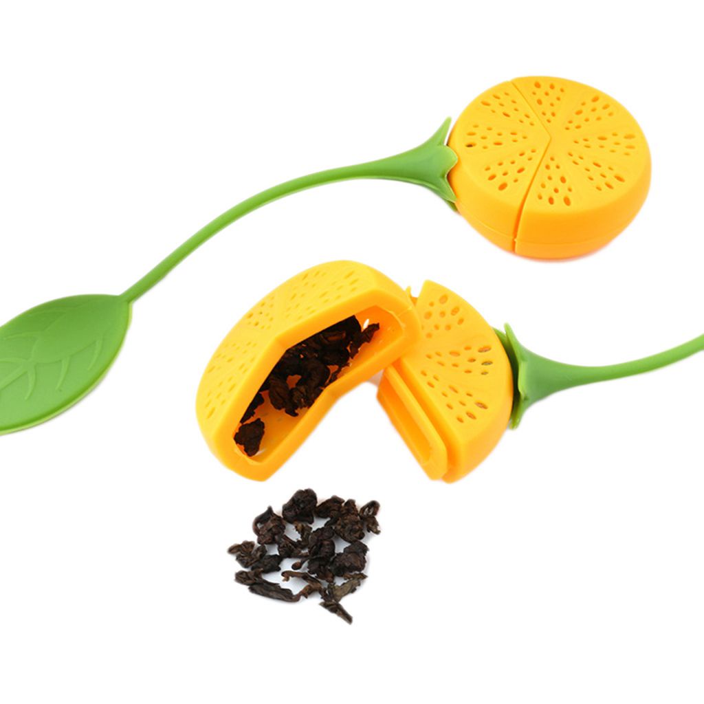 ELEGANT Heat-Resistant Tea Leaf Filter Easy Cleaning Tea Strainer Tea Infuser 1 pcs For Loose Tea Creative Tea Accessories Lemon Shape Brew Tea Tool Drinkware