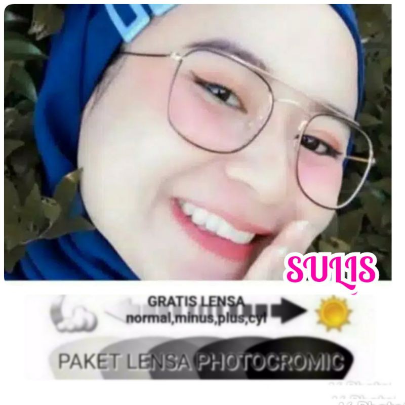 kacamata+lensa photocromic minus/minus.