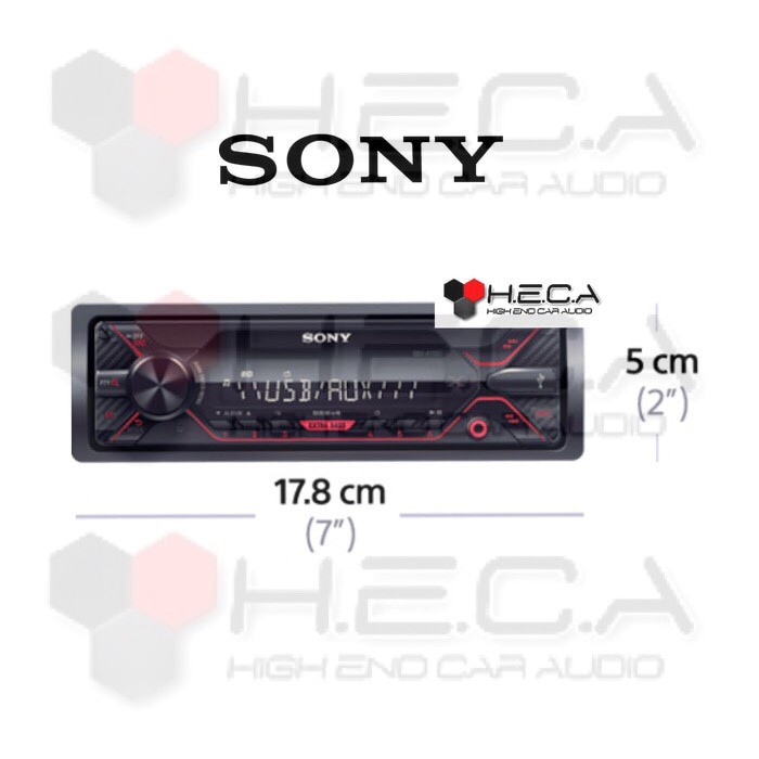 Sony DSX-A110U Single Din DSXA110U Tape Mobil Audio Head Unit FLAC MP3