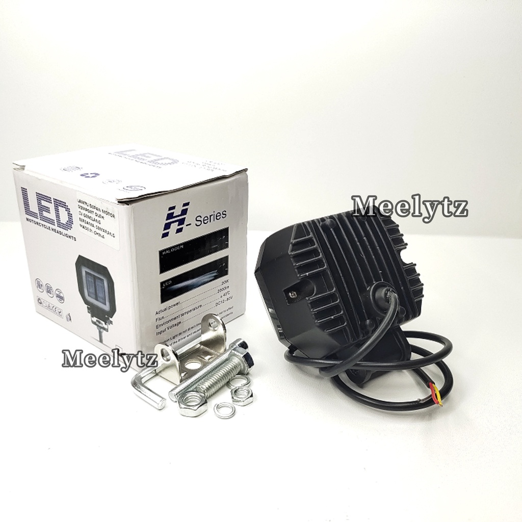 Dijamin Ori type H series Lampu tembak sorot LED CWL 2 mata lensa 4D 20watt cree angel Eye Biru