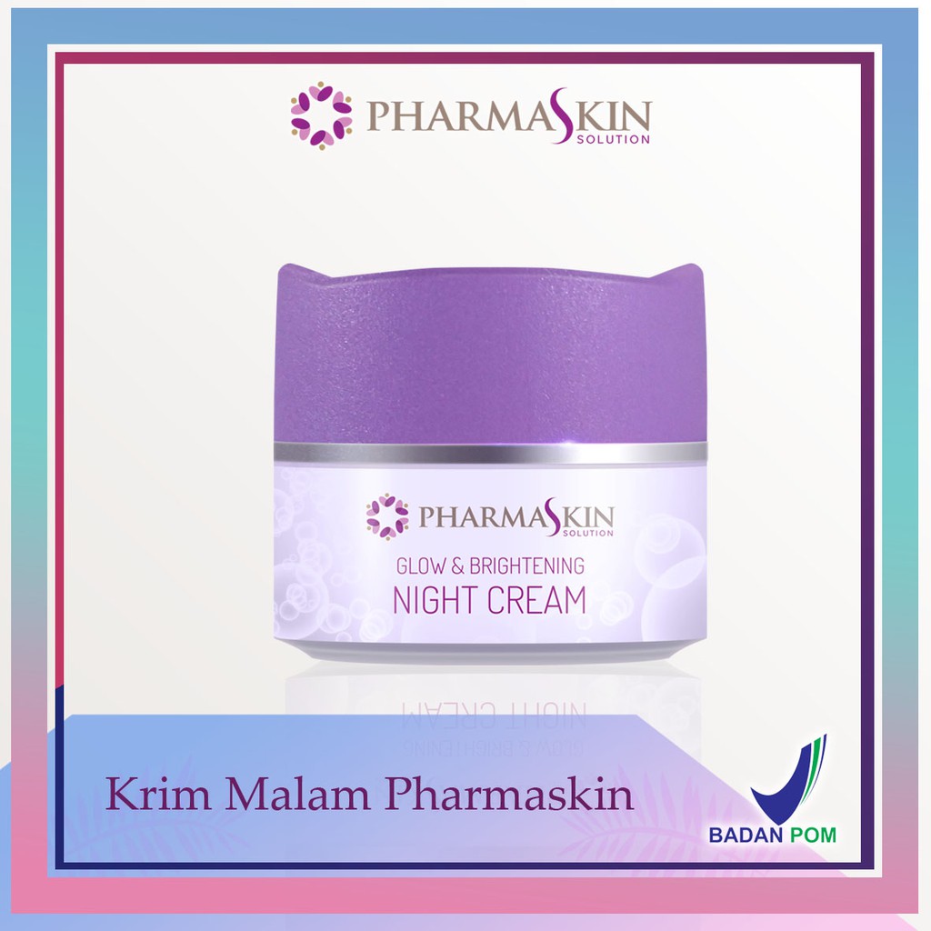 Pharmaskin Intensive Night Flek Cream Paket Krim malam dan Serum Glowing Perawat Wajah Putih Cerah Glowing Resmi BPOM-1