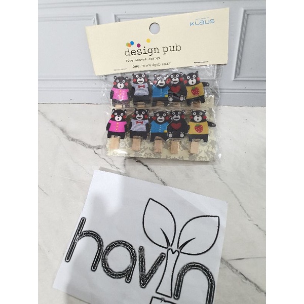 JEPITAN KAYU FOTO/WOODEN CLIP/PHOTO KLIP-Bear