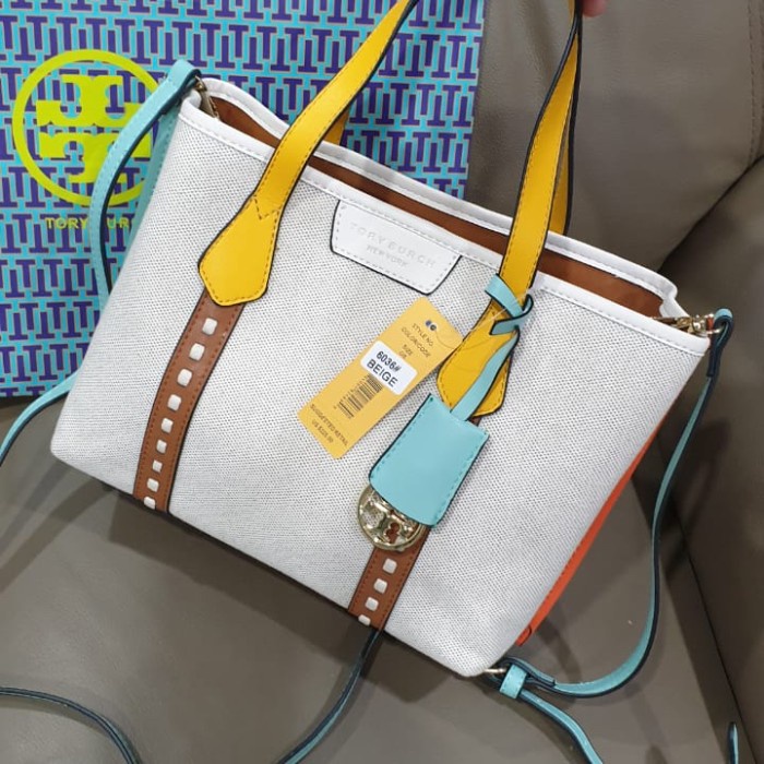

✨ BISA COD ✨ Tas Tory Perri Kanvas Medium Free Paperbag