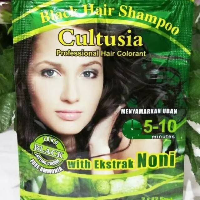 (ecer) CULTUSIA BLACK HAIR SHAMPOO MENYAMARKAN UBAN ORIGINAL BPOM  ECER