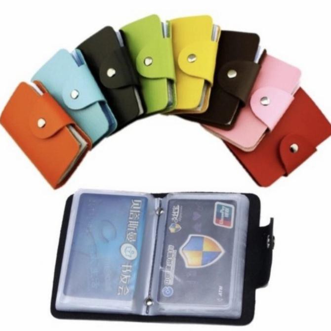

Hanya Disini] Dompet Kartu Kulit 24 Kartu Holder Slot Card Import Atm Ktp Kartu Kred