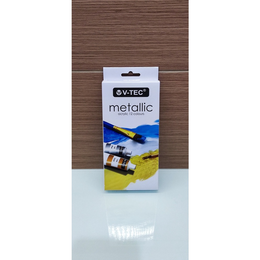 

Cat Acrylic Akrilik V-TEC METALLIC 12 Warna MA-612 6 ml