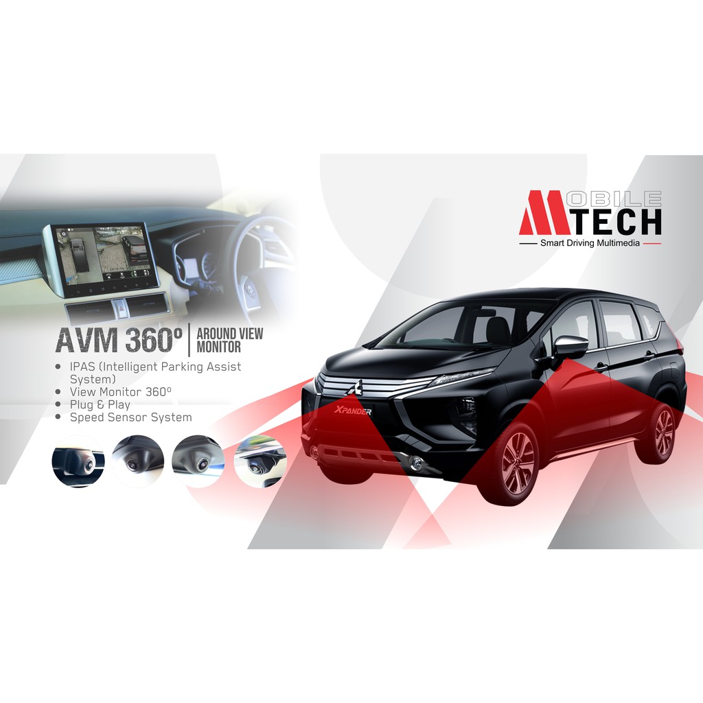 Mtech Around View Monitor Camera Mitsubishi Xpander Kamera 360 Bird Eye