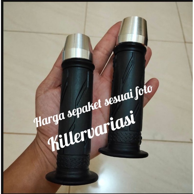 handgrip handfat motor model standar Yamaha + Jalu stang cp universal beat Vario Scoopy Mio Mio j Xeon Fino nmax Lexi aerox Jupiter z Vixion dll harga sepaket sesuai foto