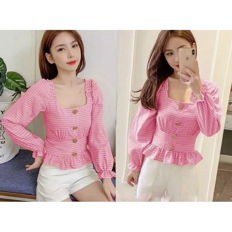 tokolobo SHARITA KOTAK BLOUSE-1