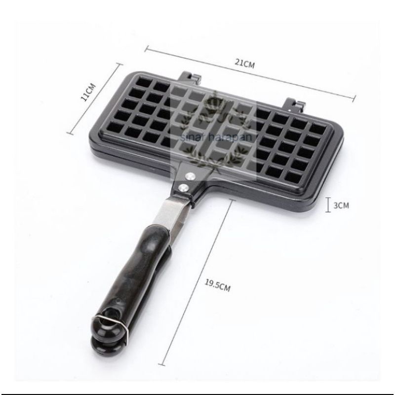 Cetakan kue Waffle Croffle Maker Anti Lengket belgia / Wafel pancake croffel belgian