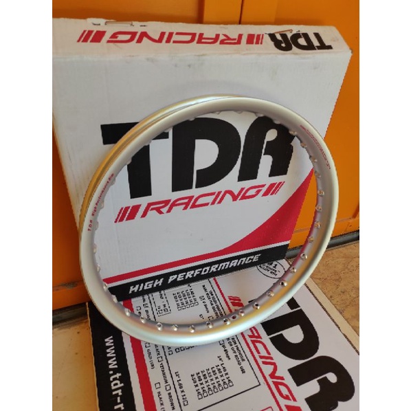 Velg TDR Comet 17 140 u shape setengah lingkaran Silver Hitam not takasago excel ORIGINAL