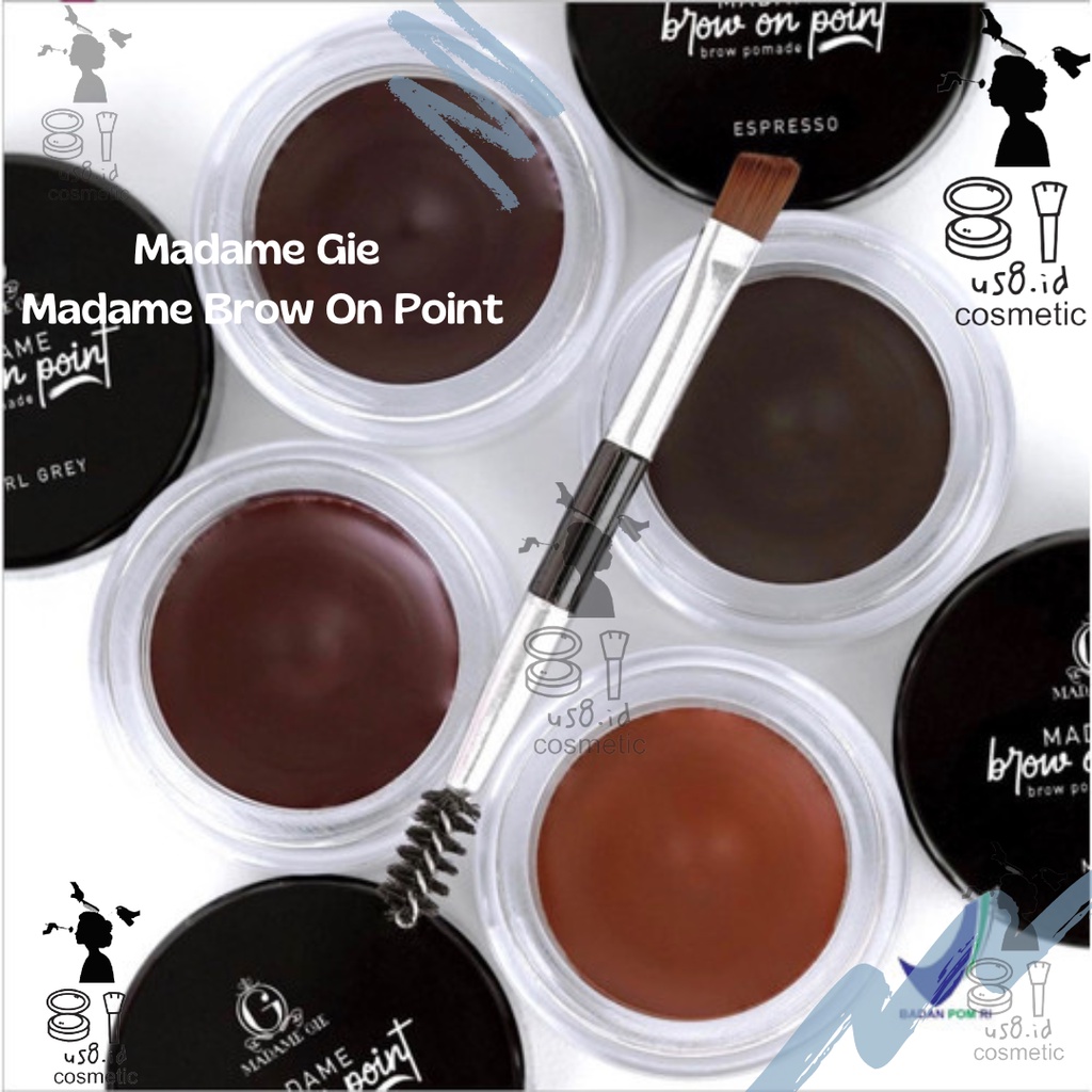 Madame Gie Madame Brow On Point – Make Up Eyebrow Pomade Cream Pensil Alis Waterproof || Madam Gie