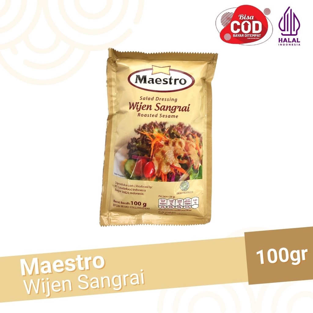 Maestro Mayonais All Varian 100gr - Maestro Mayonais Pedas - Maestro Wijen Sangrai - Maestro Thousand Island - Maestro Salad Dressing