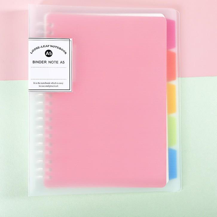 

[PRODUK T9T0P] Binder A5/B5 Cover Berwarna Transparan Plastik Tebal Include Kertas dan Pembatas IFM