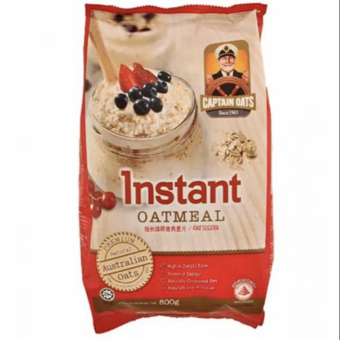 

Termurah CAPTAIN OAT INSTANT OATMEAL 800gr FREE 200gr